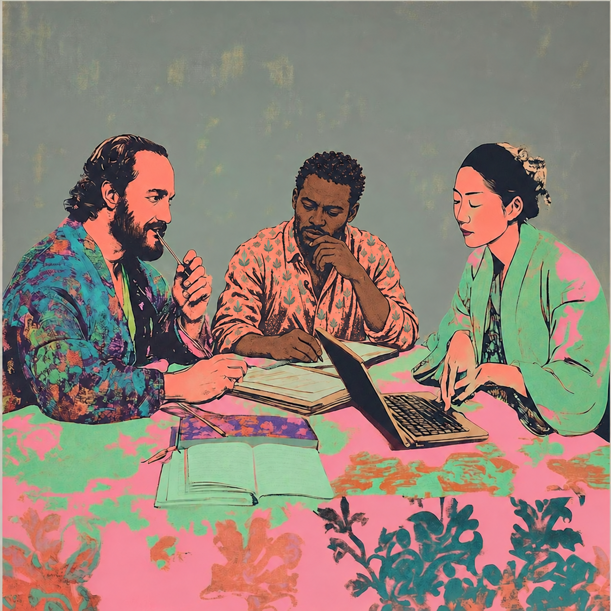 Hit Publish / Substack writing meetup invitation artwork